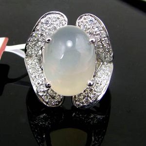 Factory For Sterling Silver Natural Moonstone Ring, Fashionjewelry / Citrine Ring, Smoky Quartz Pend