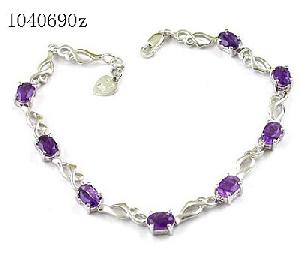 sterling silver amethyst bracelet blue topaz olivine garnet prehnite ring earri