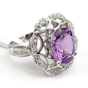 Sell Sterling Silver Natural Amethyst Ring, Blue Topaz / Garnet Ring, Earring, Pendant, Necklace