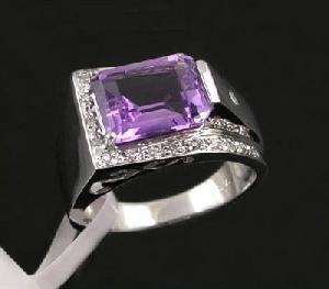 Sell Sterling Silver Natural Amethyst Ring, Cz Jewelry, Sapphire Earring, Blue Topaz Bracelet, Penda