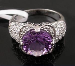 sterling silver amethyst ring tourmaline earring fashion jewelry agate