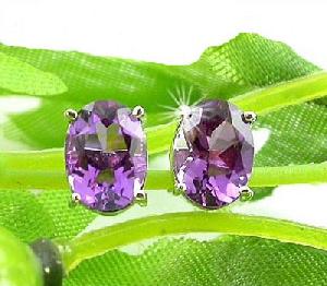 Sell Sterling Silver Natural Amethyst Stud Earring, Garnet Ring, Citrine Bracelt, Ruby Pendant