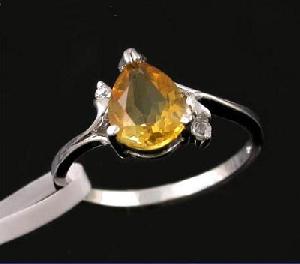 Sell Sterling Silver Natural Citrine Ring, Jadeite / Olivine Ring, Citrine Bracelet, Pendant