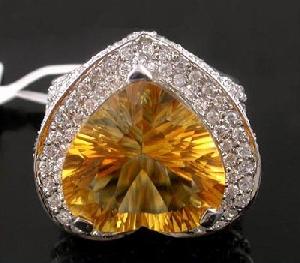 Sell Sterling Silver Natural Citrine Ring, Sapphire Ring, Earring, Olivine Pendant, Gemstone Jewelry