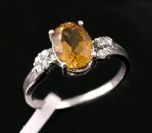 sterling silver citrine ring tourmaline pendant agate earring fashion jewelry