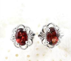 sterling silver garnet stud earring tourmaline agate ring citrine bracelet