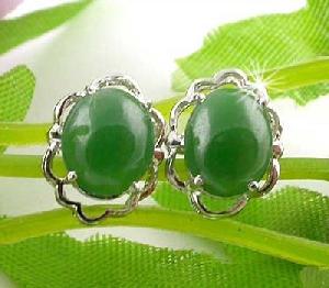 Sell Sterling Silver Natural Jadeite Stud Earring, Olivine Pendant, Garnet / Tourmaline Pendant, Rin