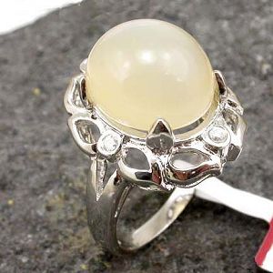 Sell Sterling Silver Natural Moonstone Ring, Fashion Jewelry, Amethyst Ring, Ruby / Citrine Bracelet