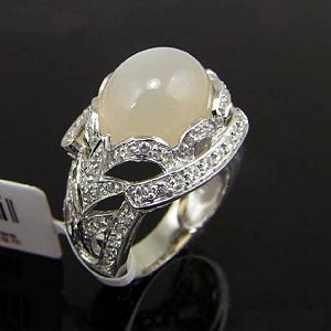 sterling silver moonstone ring gemstone pendant amethyst olivine