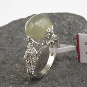 Sell Sterling Silver Natural Moonstone Ring, Tourmaline / Citrine Ring, Amethyst Earring, Necklace