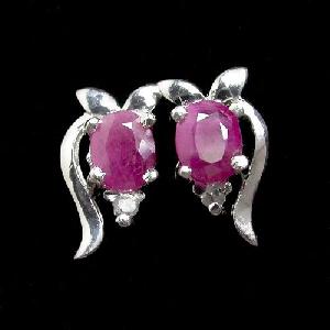 Sell Sterling Silver Natural Ruby Earring, Cz Jewelry, Garnet / Olivine Ring, Citrine Pendant, Gemst