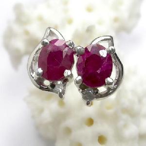 Sell Sterling Silver Natural Ruby Ring, Cz / Fashion Jewelry, Sapphire Ring, Prehnite Earring