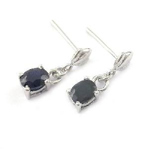 Sell Sterling Silver Natural Sapphire Earring, Fashion Jewelry, Prehnite / Jadeite Ring, Amethyst Ri