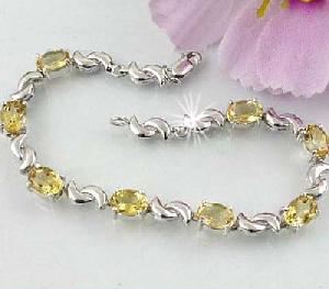 Sell Sterling Silver Natural Topaz Bracelet, Moonstone / Olivine / Amethyst Ring, Pendant, Jewelry S