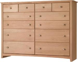 Dresser Mahogany 12 Drawers Minimalist, Modern Teak Indoor Furniture