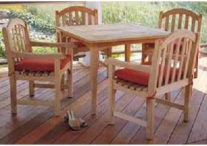 King Garden Dining Set Knock Down Teka Teak Outdoor Furniture