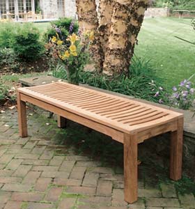 Teka Dingklik Garden Bench 2 Seater New Teak Outdoor Furniture