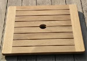 Teka Lazy Susan Square Teak Garden Furniture