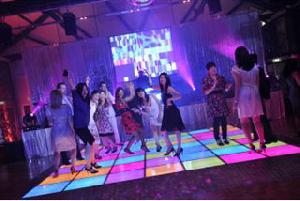 led dance floor arena mosaic screen tile stage light