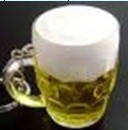 beer cup keychain