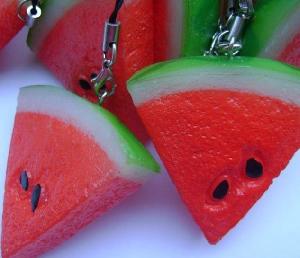 fruit simulation pvc mobile charm