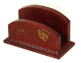 carved wooden card holder dk027 ls17