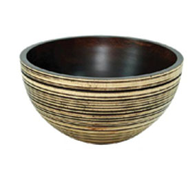 Decorative Wood Bowl Bw009l-sp7-eb