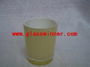 handpainted glass cup