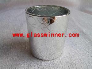 Metallic Votive Glass Holder