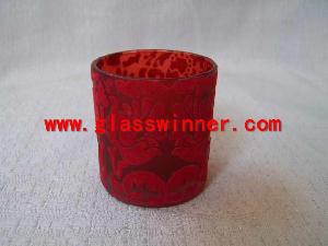 painted flocking glass