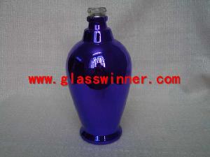 Plated White Wine Glass Bottle