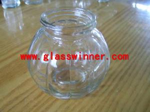 Pumpkin Glass Jar