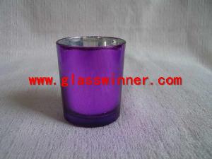 purple glass cup