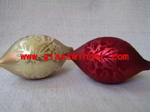 flocked glass ball
