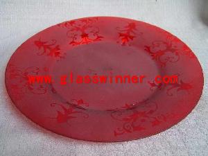 Sandblast Candle Plate