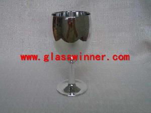 Slivering Champagne Glass