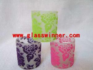 Spring Series Flocked Glass