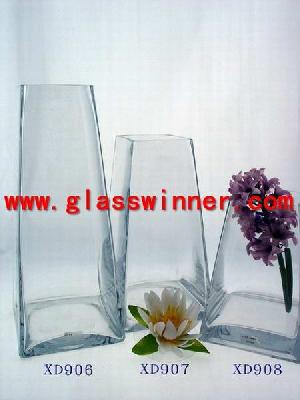 square glass vase