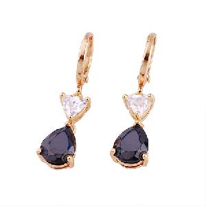 Manufactory For 18k Gold Plating Brass Cubic Zirconia Drop Earring, Gemstone Ring, Earring, Cz Jewel