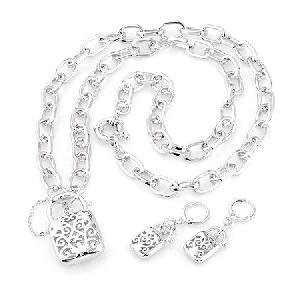 Manufactory For Rhodium Plated Brass Jewelry Set , Earring, Fashion Cz Bracelet