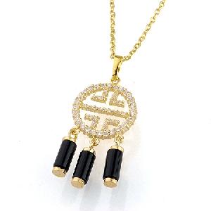 18k gold plating brass cubic zirconia pendant bracelet tourmaline ring earring necklace