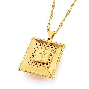 Sell 18k Gold Plating Brass Cubic Zirconia Pendant, Brass Cz Jewelry Of Ring, Necklace, Bracelet