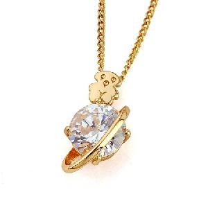 18k gold plating brass cubic zirconia pendant cz bracelet costume jewelry pearl necklace