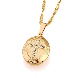 18k gold plating brass cubic zirconia pendant fashion jewelry ring earring