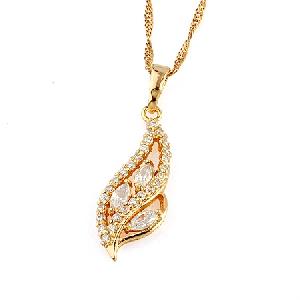 18k gold plating brass cubic zirconia pendant fashion cz jewelry earring silver