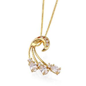 Sell 18k Gold Plating Brass Cubic Zirconia Pendant, Rhinestone Fashiong Ring, Jewelry Set