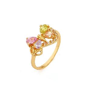 Sell 18k Gold Plating Brass Cubic Zirconia Ring, Fashion Brass Cz Jewelry, Silver Jewelry, Cz Bracel