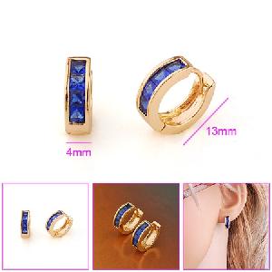 18k gold plating brass hoop earrings pendant bracelet fashion cz jewelry