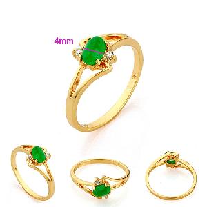 Sell 18k Gold Plating Brass Jade Ring, Rainbow Stone Bracelet Fashion Costume Jewelry Pendant, Ring