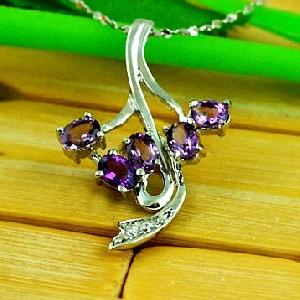 sterling silver amethyst pendant blue topaz sapphire ring earring citrine